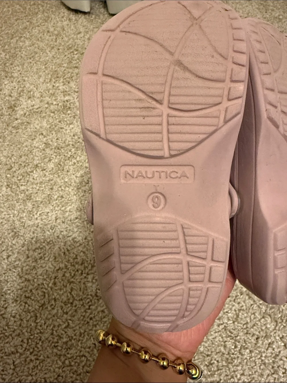 Nautica Kids Mauve Slip-On Clogs with Vent Slots